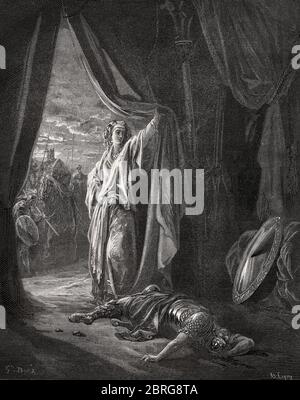 Jael Shows The Dead Body Of Sisera. In A Leg Tent The Killed Sisera Is ...