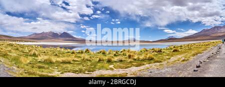 Colorful panorama of Cañapa Stock Photo