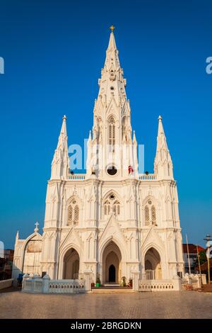 Our Lady of Ransom Church is a Catholic church located at Kanyakumari city in Tamil Nadu state of India Stock Photo