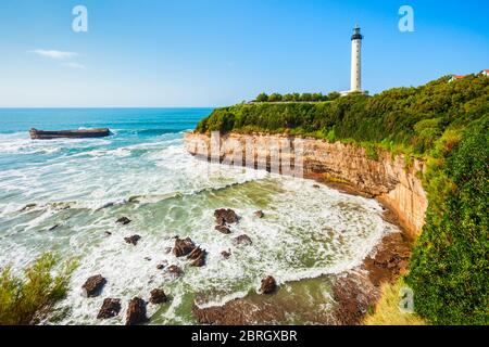 Phare de Biarritz is a lighthouse in Biarritz city in France Stock Photo