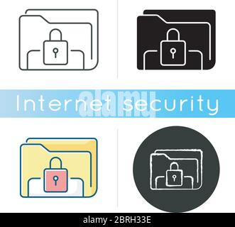 Documents security icon Stock Vector