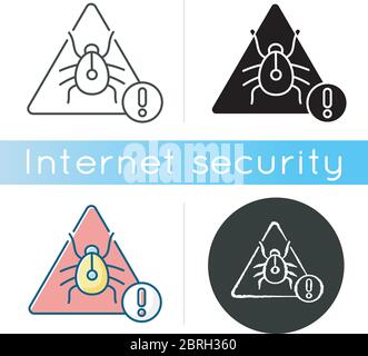 Computer virus icon Stock Vector