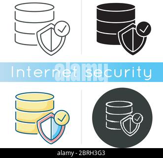 Datacenter security icon Stock Vector