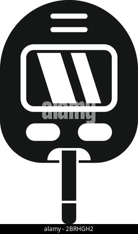 Glucose meter icon. Simple illustration of glucose meter vector icon for web design isolated on white background Stock Vector