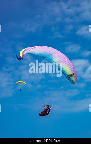 Hang gliding Bald Hill Stanwell Park NSW Australia Stock Photo