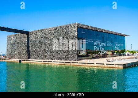 MARSEILLE, FRANCE - SEPTEMBER 23, 2018: Museum of European and Mediterranean Civilisations or MuCEM is a national museum in Marseille city in France Stock Photo