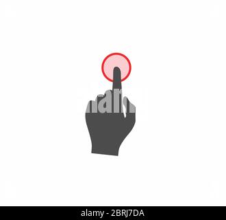 touch screen gesture vector icon Stock Vector