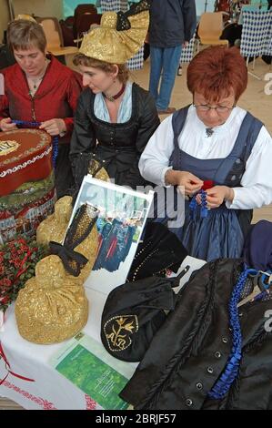 Bavarian art and craft making, Germany Stock Photo