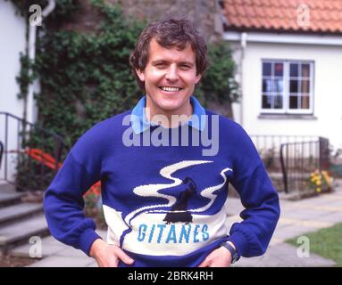 Young male wearing jumper, Berkshire, England, United Kingdom Stock Photo