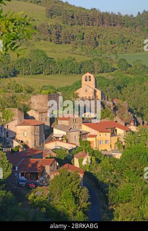 The village of Saint Herent, Puy-de-Dome, Auvergne, Massif-Central, France Stock Photo