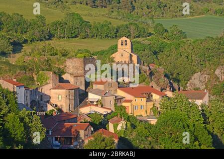 The village of Saint Herent, Puy-de-Dome, Auvergne, Massif-Central, France Stock Photo