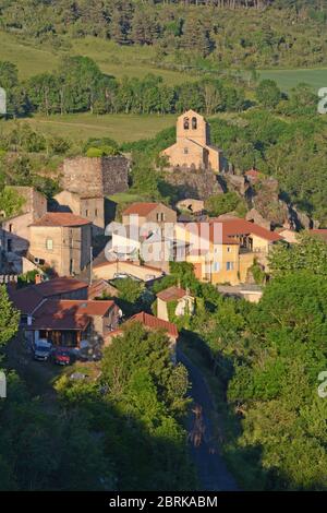 The village of Saint Herent, Puy-de-Dome, Auvergne, Massif-Central, France Stock Photo