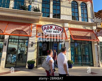 Orlando, FL/USA-2/13/20: The Ron Jon storefront at an outdoor mall in Orlando, Florida. Stock Photo