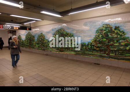 Essex street subway station Manhattan NYC Stock Photo