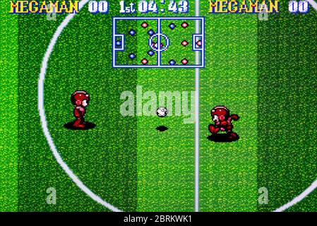 MegaMan's Soccer Mega Man - SNES Super Nintendo - Editorial MegaMan's Soccer Mega Man - SNES Super Nintendo - Editorial
