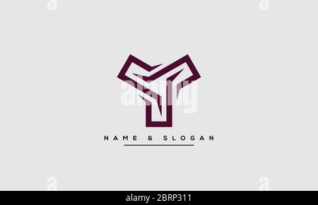 Abstract Letter Y, YY Logo Monogram Stock Vector
