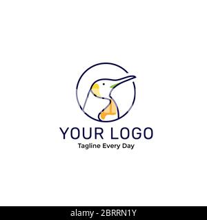 Bird logo design template Stock Vector