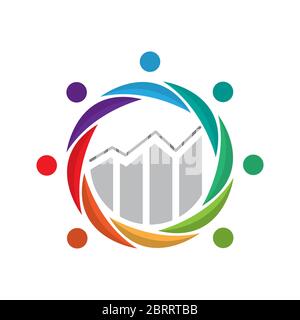 Investment group logo design template Stock Vector