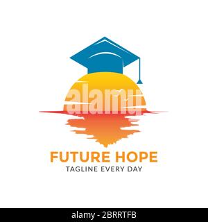 Hope school logo design template Stock Vector