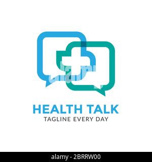 Health consulting logo design template Stock Vector