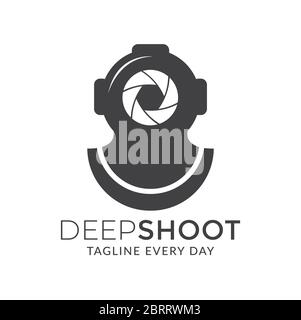 Water Photography logo design template Stock Vector