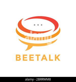 Bee consulting logo design template Stock Vector