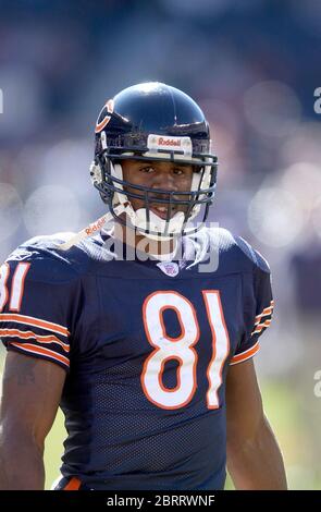 Chicago, United States. 05th Oct, 2003. Chicago Bears wide receiver Ahmad  Merritt against the Oakland Raiders.The Bears defeated the Raiders, 24-21,  in the first day game at the new Soldier Field in