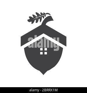 Oaks home logo design template Stock Vector