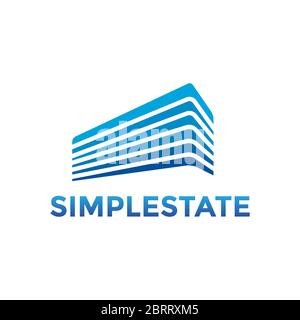 Simple construction logo design template Stock Vector