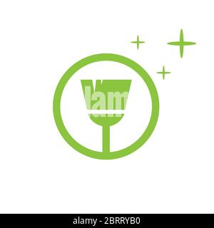 Cleaning logo design template Stock Vector