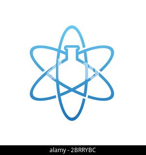 Pharmacy lab logo design template Stock Vector