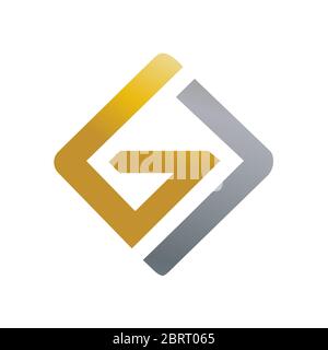 Letter GJ logo design template Stock Vector