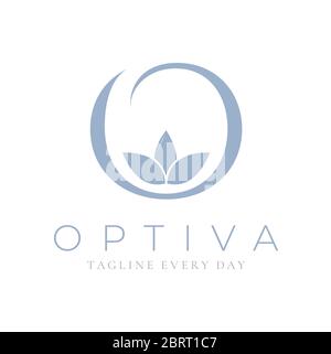 O logo design template for Spa and Wellness Stock Vector