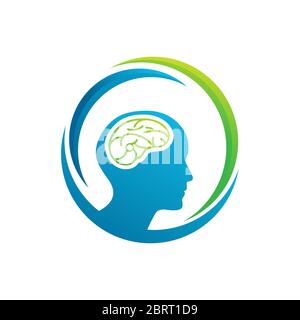 People mind logo design template Stock Vector