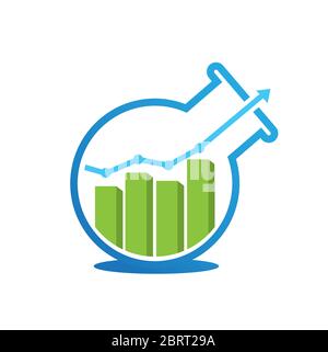 Marketing formula logo design Stock Vector