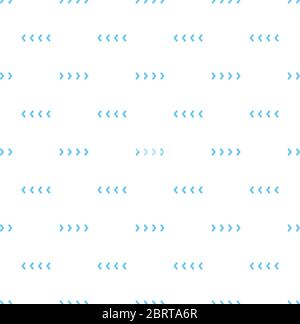 chevron arrows seamles pattern background. Stock vector illustration isolated on white background. Stock Vector