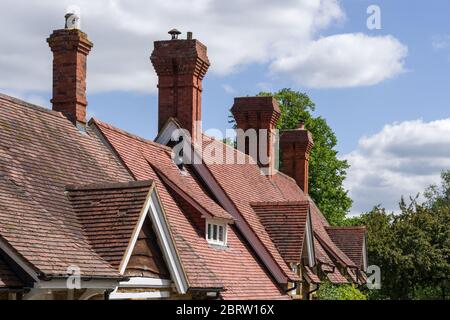 Street scene in the pretty village of Great Brington, Northamptonshire, UK Stock Photo