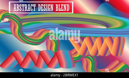 DESIGN ABSTRACT BLEND VECTOR ARTS Stock Vector