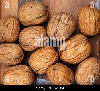 Organic walnut. For texture or background Stock Photo