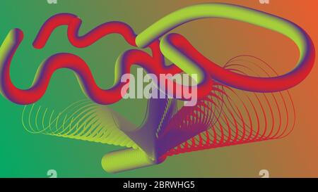 DESIGN ABSTRACT BLEND VECTOR ARTS Stock Vector