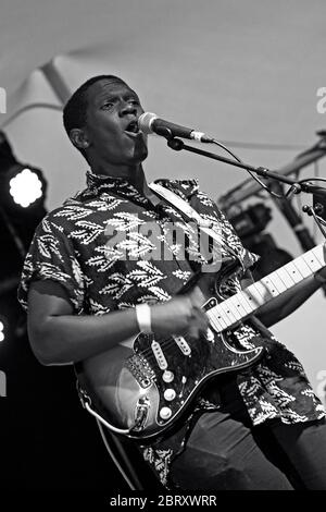 Green Man Festival, Crickhowell, one of the performers from 2013 on stage, on 18th of August on the Glan Usk Estate Crickhowell, Powys Wales. ©PRWPhot Stock Photo