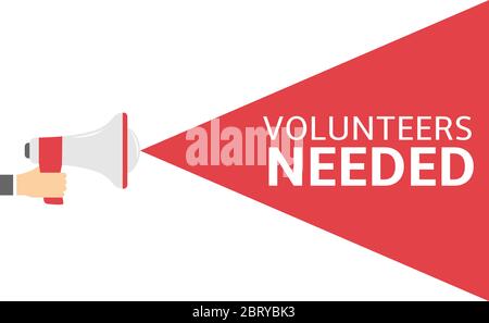Volunteers needed vector illustration Stock Vector