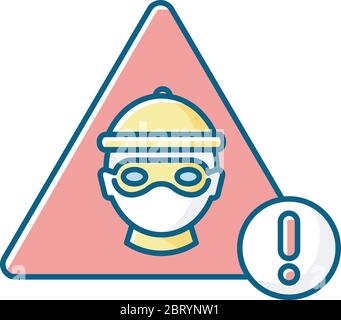 Cyber crime RGB color icon Stock Vector
