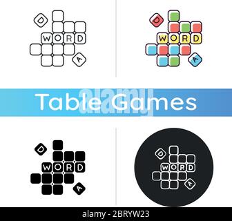 Word game icon Stock Vector