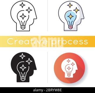 Idea generation icon Stock Vector
