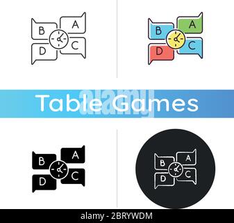 Educational game icon Stock Vector