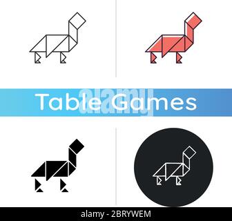 Tangram icon Stock Vector