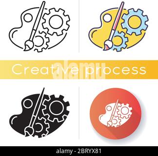 Creative process icon Stock Vector
