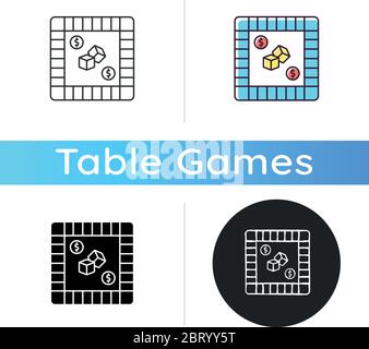 Property trading game icon Stock Vector
