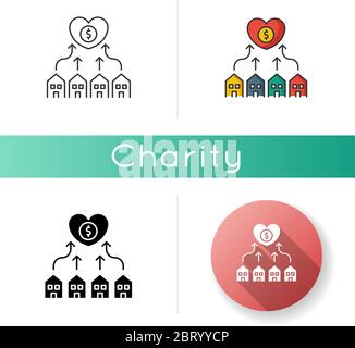 Neighborhood development icon Stock Vector